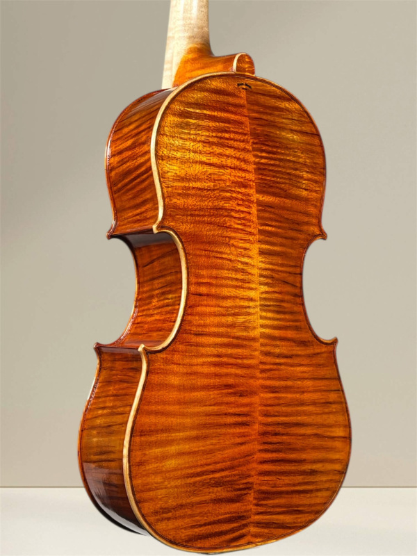 Preview: Simon Joseph 5Saiter Cello (Violoncello) da Spalla oder Viola (Bratsche) Pomposa_Boden-Seitenansicht