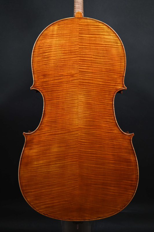 Preview: Simon Joseph 4/4 Meister Cello nach Modell nach Matteo Goffriller gebaut 2023_Bodenansicht