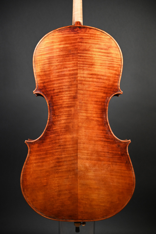 Preview: Bodenansicht - Robert Blaszauer Cello (Violoncello) Modell Goffriller gebaut 2005, Handarbeit aus Budapest