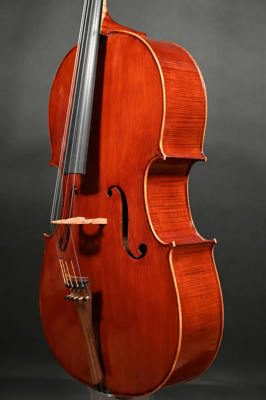 Simon Joseph 4/4 Meister Cello, Montagnana 5Saiter Modell, Handarbeit 2023_Decken-Zargenansicht