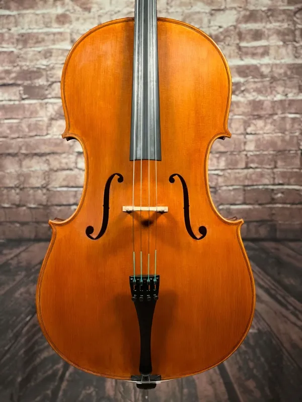Decken-Detailansicht eines Harsan Mihai nach Francesco Ruggeri Cello (Violoncello) Handarbeit 2018