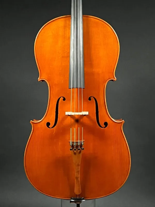 Decke-Detailansicht eines Mare Claudiu "di Bottega" Orchester Cello (Violoncello) Handarbeit 2021