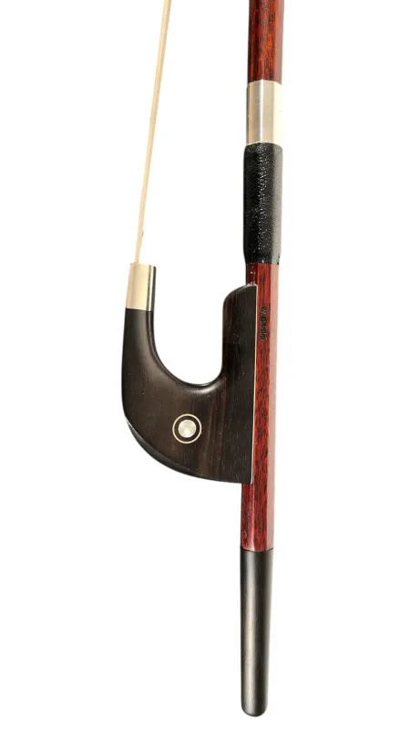 Dörfler Kontrabass BASISBOGEN W. Dörfler – Frosch und Ebenholzbeinchen Ebenholz – Detailansicht1