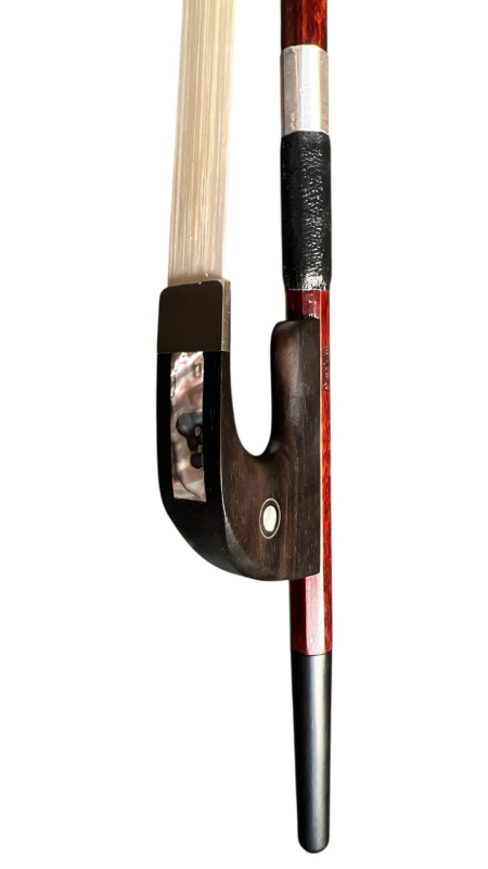 Preview: Dörfler Kontrabass BASISBOGEN W. Dörfler – Frosch und Ebenholzbeinchen Ebenholz – Detailansicht2