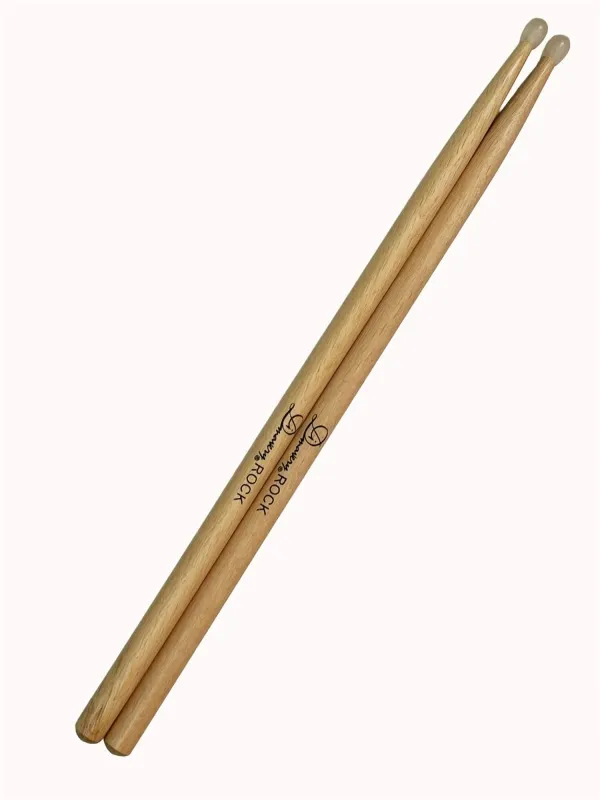 Detailansicht 1 Paar Dimavery ROCK Eiche Drumsticks mit Nylon Spitze