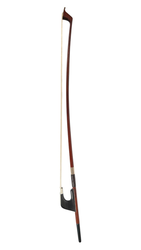 Preview: Dörfler Kontrabass MEISTERBOGEN „Egidius Dörfler“ – deutsches Modell, Fernambuk achteckig, elegante Kopfplatte, ausgesuchter Ebenholzfrosch, 125 g