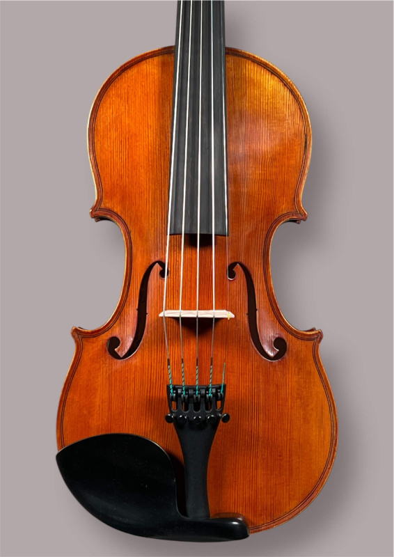 Preview: Simon Joseph 4/4 5-Saiter Meistergeige (Violine) – Stradivarius Modell, Baujahr 2023