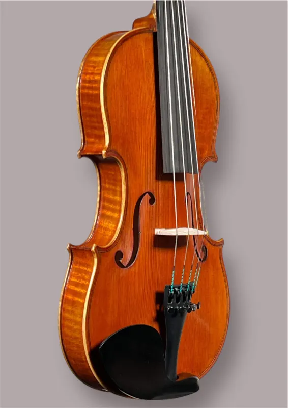 Decken-Zargenansicht einer Simon Joseph 5Saiter 4/4 Meister Geige (Violine) Handarbeit 2023