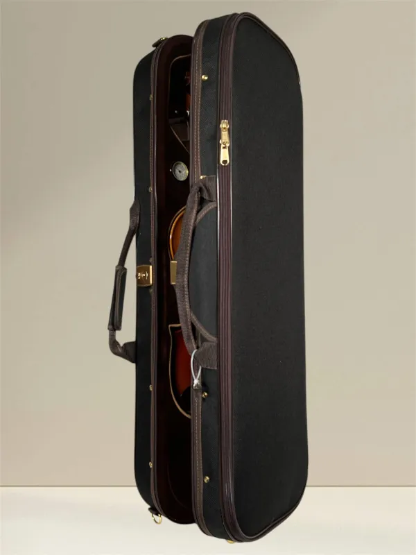 GEWA 4/4 Geige Modell Maestro 1 aus handselektiertem europäischem Tonholz, mit feiner Spiritus-Handlackierung, optional mit Zubehör wie Brasilholz-Violinbogen, Etui, Schulterstütze und Kolophonium