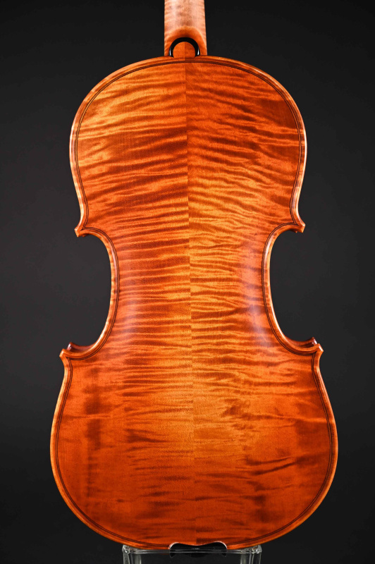 Preview: Bodenansicht einer Stroe Sandru Meister Geige (Violine) Handarbeit 2015_2020