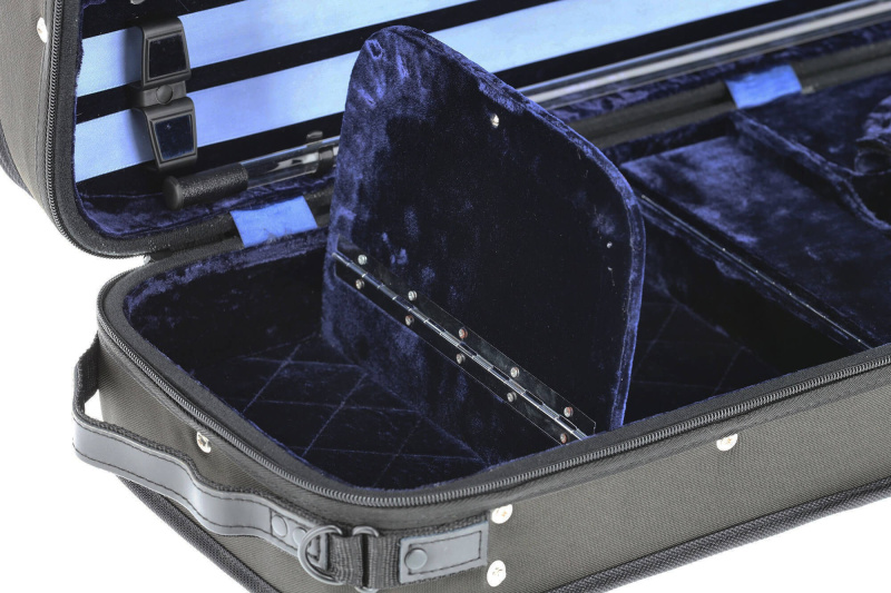 Preview: GEWA Violinkoffer Liuteria Atlanta in Schwarz – robuster Thermokern mit edlem Design und Notentasche - 5