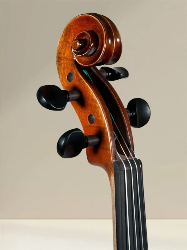GEWA Maestro 2 4/4 Violine – Schneckeansicht vorne seitlich