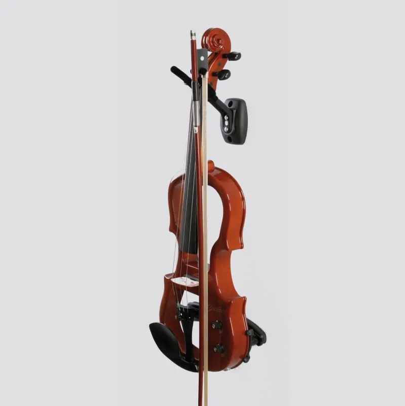 König & Meyer Wandhalter für Geige (Violine) und Bratsche (Viole) mit Instrument und Bogen