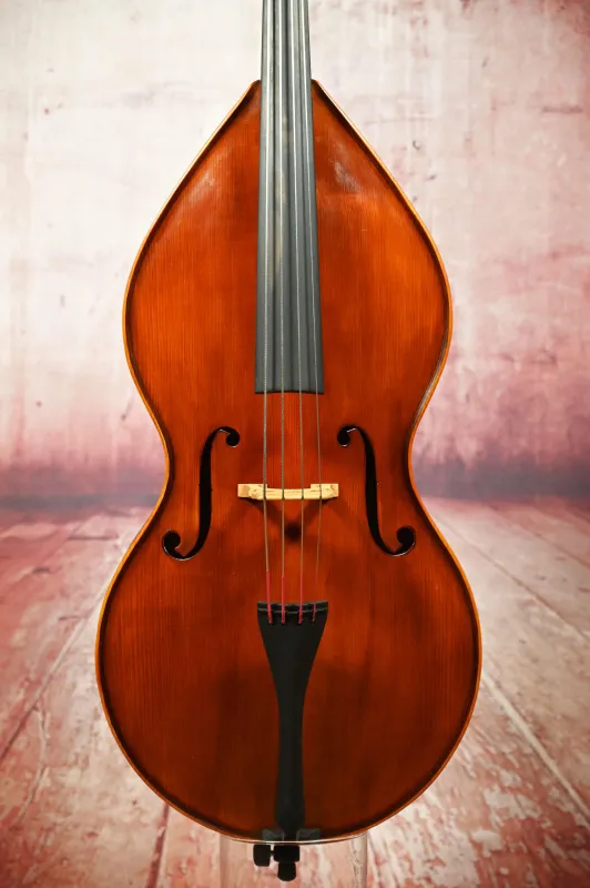 Reghino Birnenform Mini Bass 1/16 Kontrabass - Deckenansicht