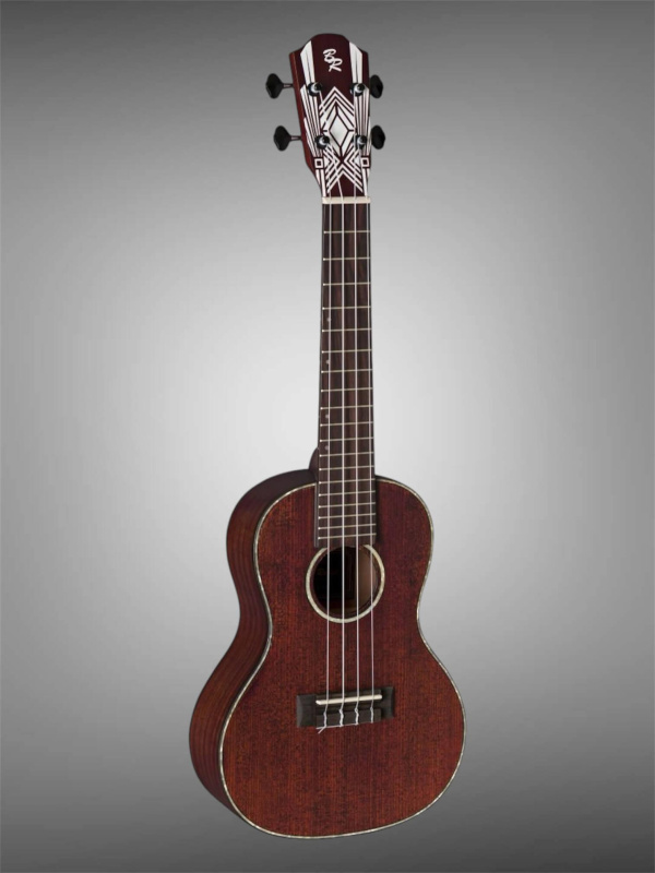 Preview: Baton Rouge Screwed crimson Mahagoni Concert Ukulele
