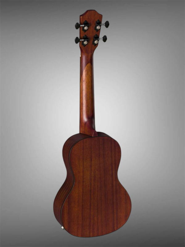 Preview: Baton Rouge UV11-CE-SCR Screwed crimson Mahagoni Concert Ukulele_Rueckansicht