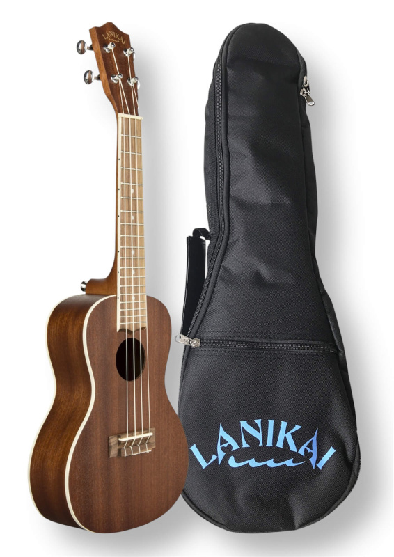 Preview: LANIKAI Mahogany Series Konzertukulele – Mahagoni, inkl. Tasche