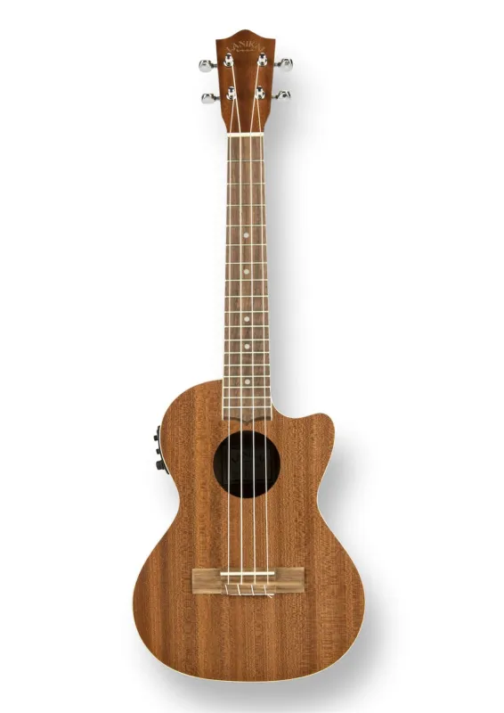 LANIKAI MA-CET Mahogany Tenorukulele mit Cutaway und Fishman Preamp – Vorderansicht