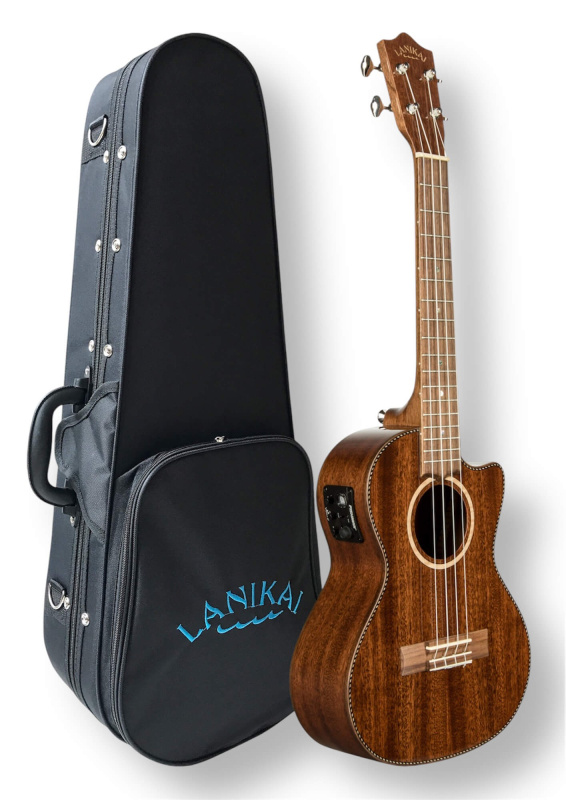 Preview: LANIKAI MAS-CET Tenorukulele – All Solid Mahogany, Preamp, Softcase