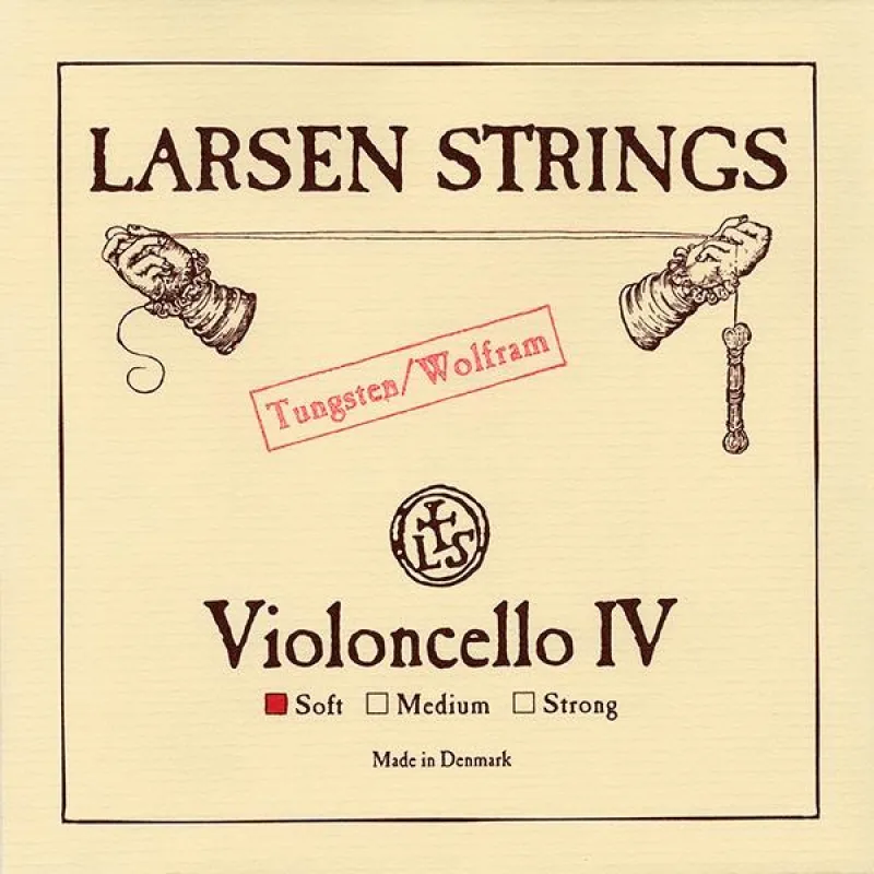 Larsen C-Saite, Stärke Soft, für 4/4 Cello, tiefe Bass-Saite mit kraftvollem Klang und zuverlässiger Ansprache