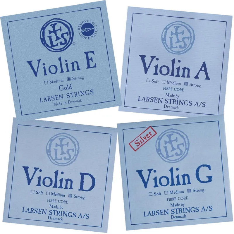 Larsen Original Violin-Saiten Satz mit E Gold - Strong