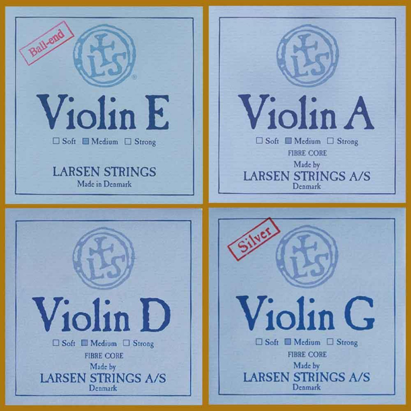 Preview: Larsen Original 4/4 Violine Saiten Satz – Medium oder Strong