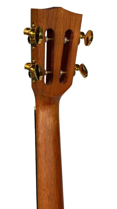 Kopfplatte hinten und Mechaniken der Mahalo Tenor Koa Ukulele Kopfplatte hinten und Mechaniken der Mahalo Tenor Koa Ukulele