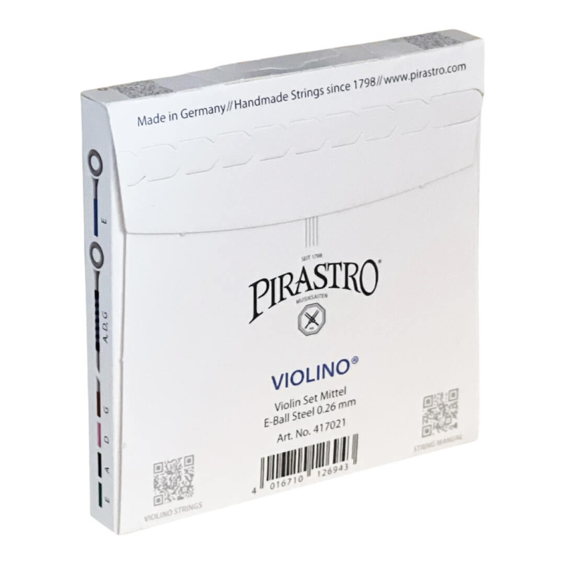 Preview: Pirastro VIOLINO 4/4 Violin Saiten SATZ - Verpackung Rückseite