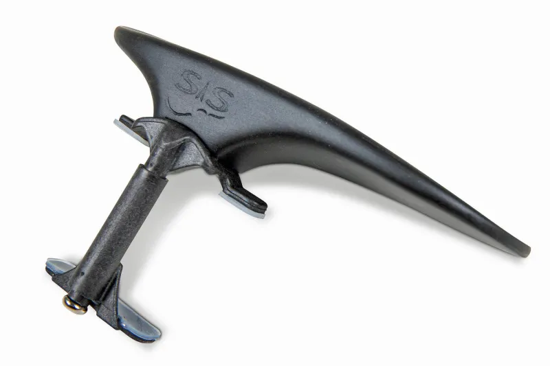 SAS Kinnhalter Modell Original aus Ebenholz mit Kohlefaser-Fuß für Violine und Viola - 2