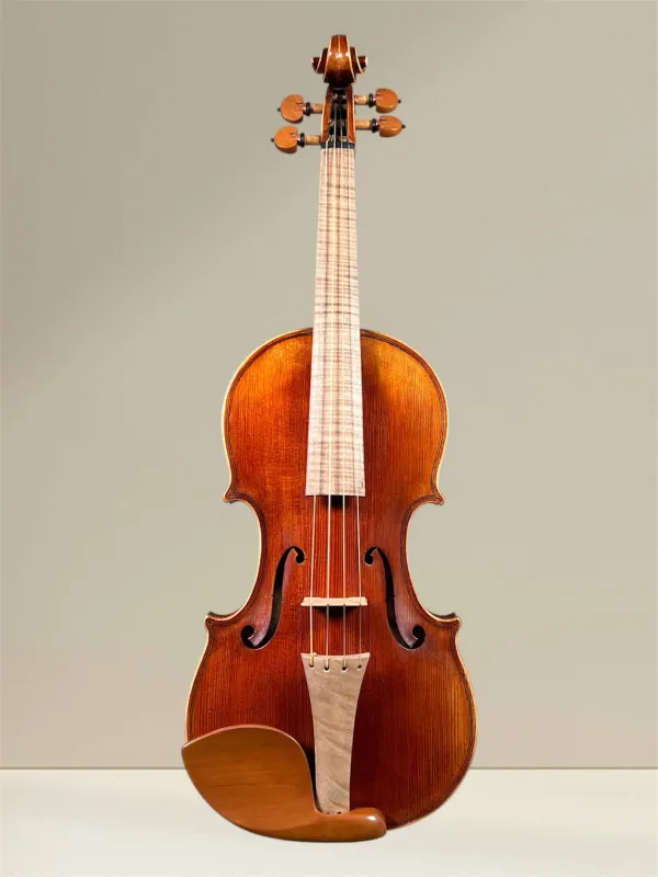 Simon Joseph 4/4 „Meister“ Barock Geige nach Stradivarius Modell gebaut 2025 - Vorderansicht