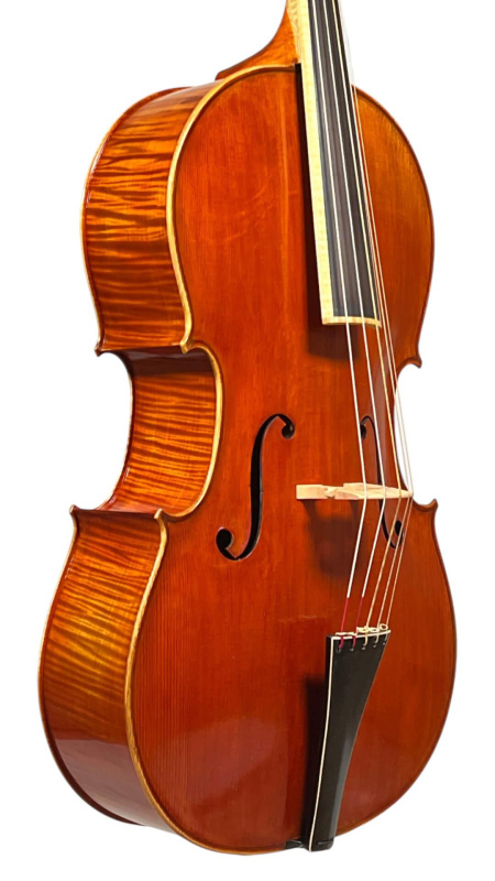 Preview: Simon Joseph 5Saiter Piccolo Cello (Violoncello) – Barockmodell – Deckenansicht-seitlich