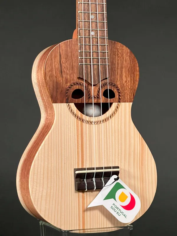Decke-Detailansicht einer APC SS103 Sopran Ukulele Modell Portuguese, Handarbeit aus Portugal