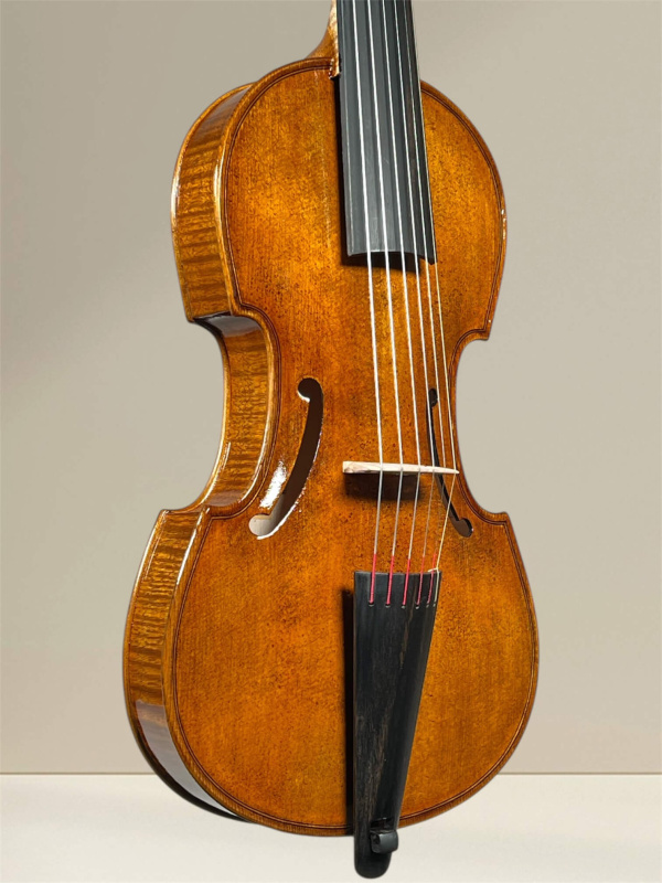 Preview: Soprano Viola da Gamba von Orbán Zsolt – Deckeansicht, seitlich