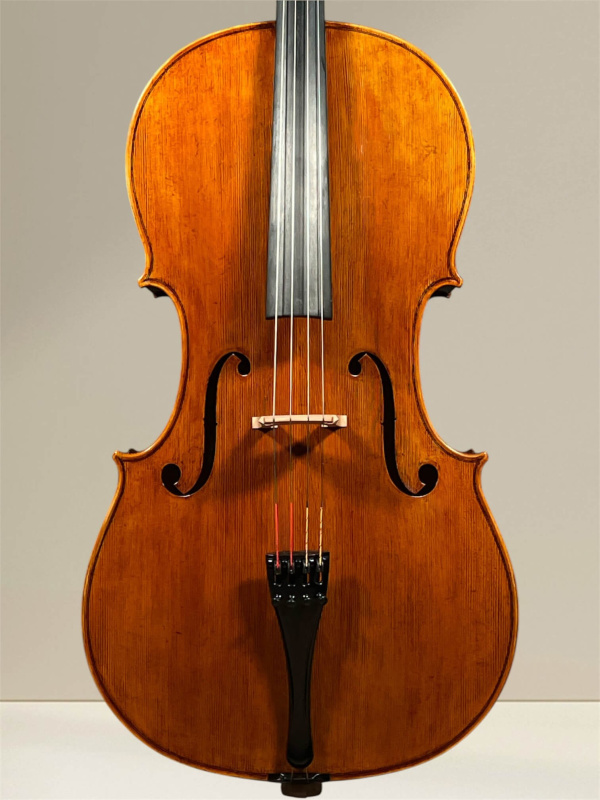 Preview: Stoica Alin 4/4 Meistercello – Stradivari B-Form „Davidov“ Modell, 2023