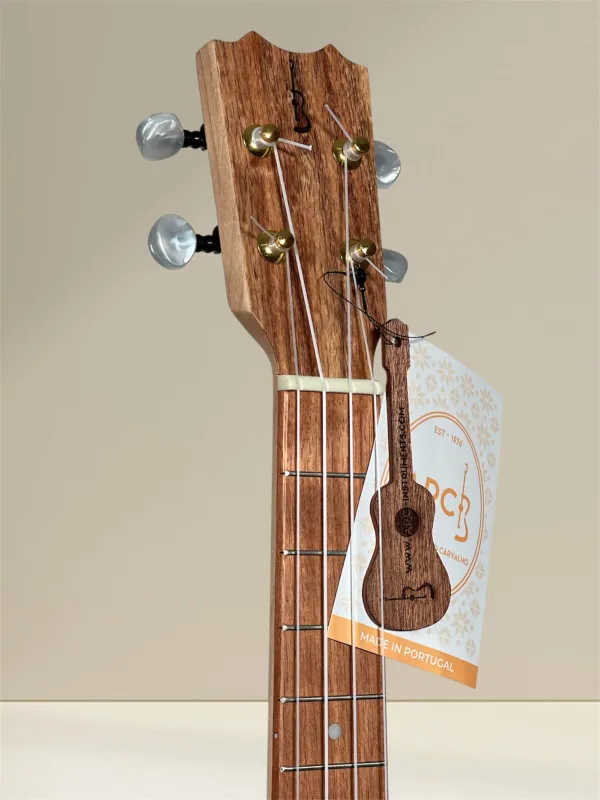 APC TC CW massiver Akazie Cutaway Tenor Ukulele mit Pickup und Stimmgerät - Kopfansicht, vorne APC TC CW massiver Akazie Cutaway Tenor Ukulele mit Pickup und Stimmgerät - Kopfansicht, vorne