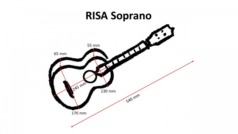Preview: RISA Massivholz Mahagoni Sopran Ukulele