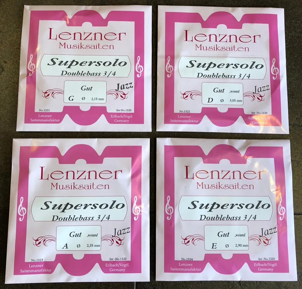 Lenzner SUPERSOLO -JAZZ- Kontrabass DARM Saiten SATZ