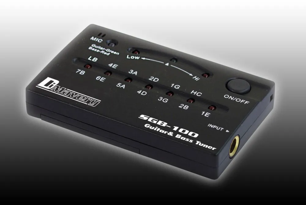 DIMAVERY SGB-100 Stimmgerät für Gitarre und Bass