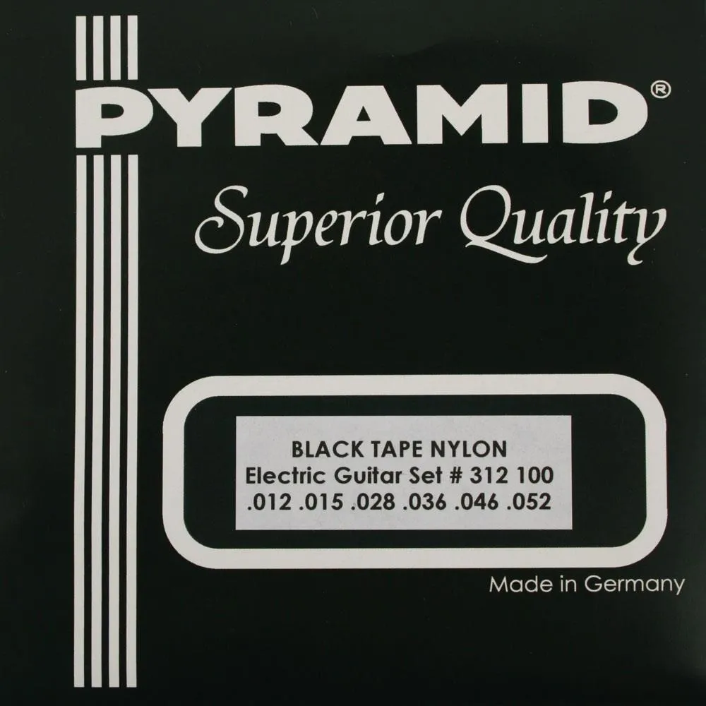 PYRAMID E-Gitarre Black Tape Nylon Saiten SATZ