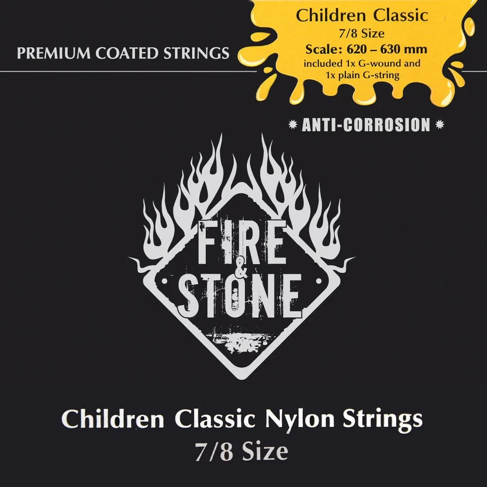 Fire&Stone Saiten für Kinder-Klassik-Gitarre Kindergitarren-Set
