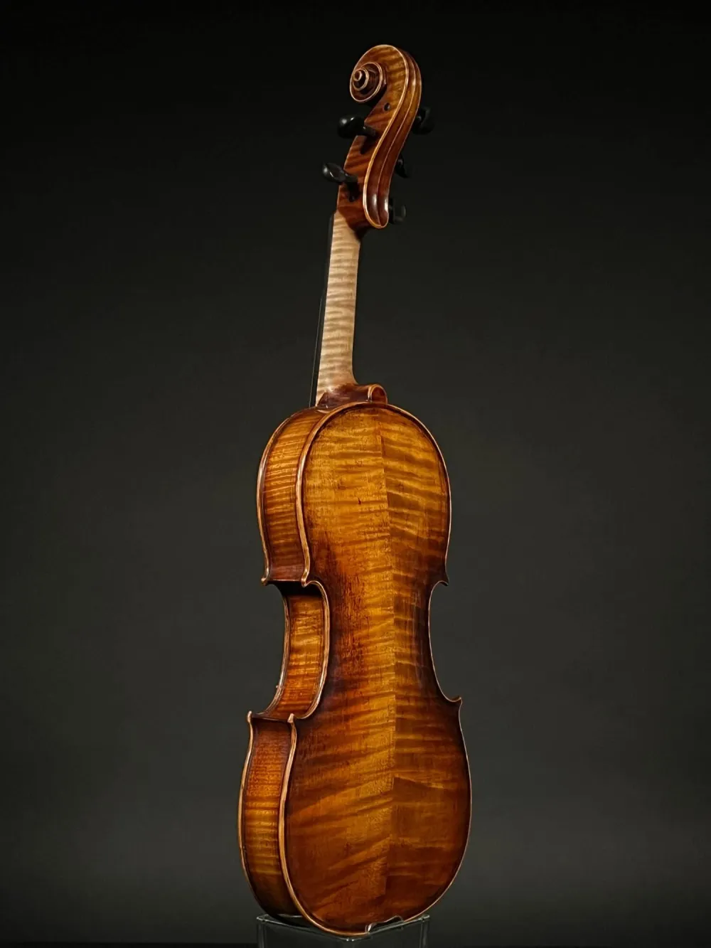 Rück-Seite-Detailansicht einer Simon Joseph 5Saiter 40,5 cm Konzert Viola (Bratsche) Handarbeit 2021
