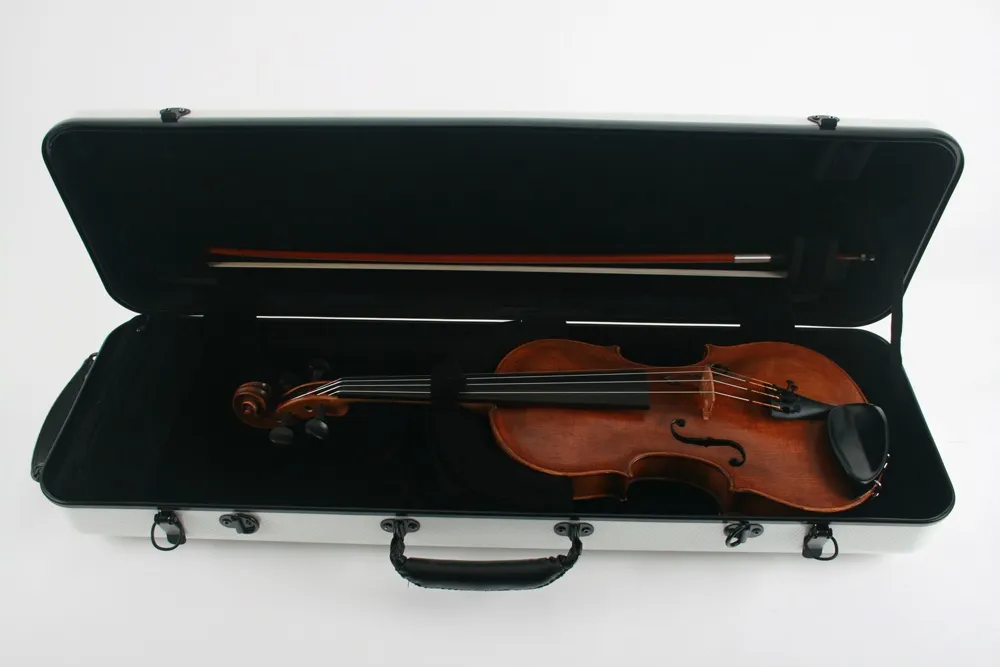 HIMA Carbon Master Hightech Geigen Etui für 4/4 Violine, Carbondesign-weiss