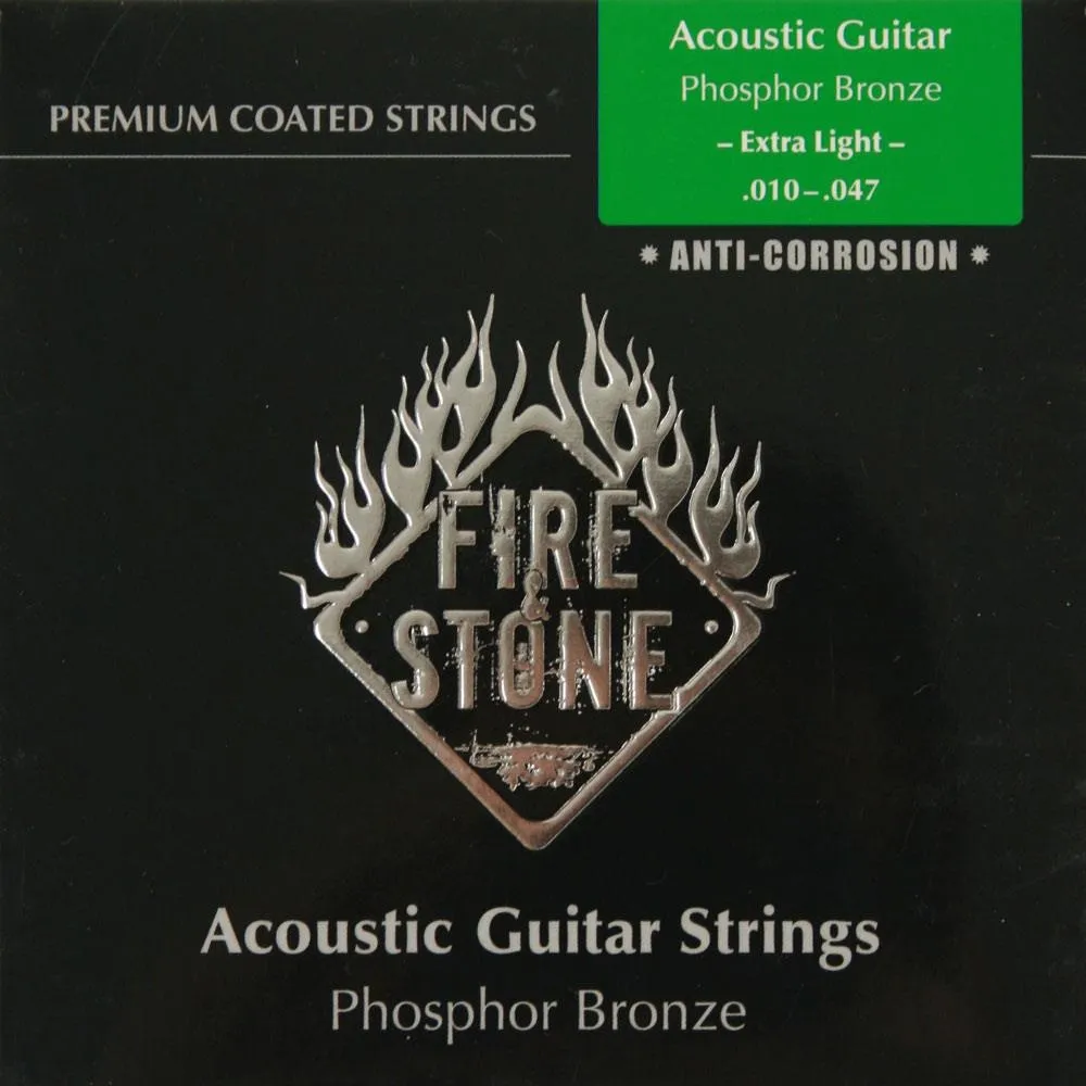 Fire&Stone Akustik Gitarre Premium Coated Phosphor Bronze Saiten SATZ