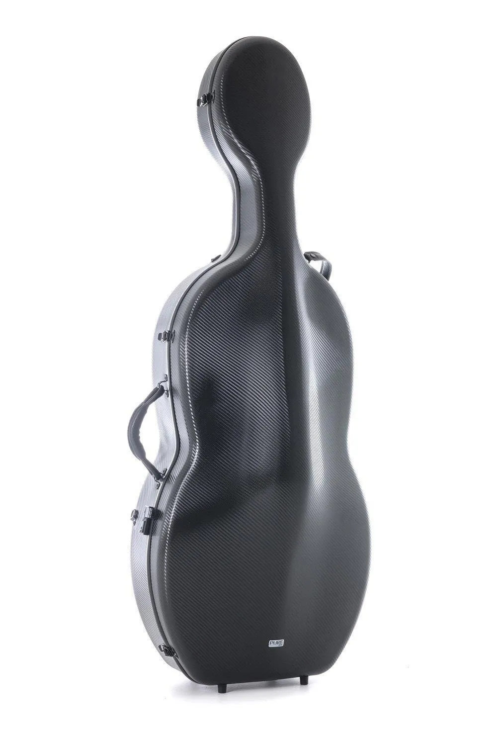 Vorder-Ansicht eines GEWA Pure Polycarbonat 4/4 Celloetuis in der Farbe Schwarz