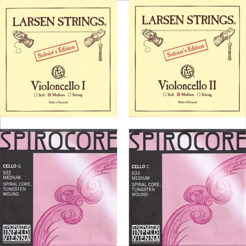 Larsen Soloists _ Thomastik Spirocore 4/4 Cello Saiten SATZ