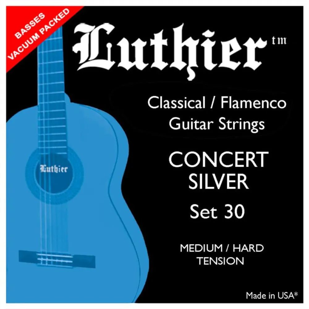LUTHIER Concert Silver Gitarrensaiten – Medium Tension