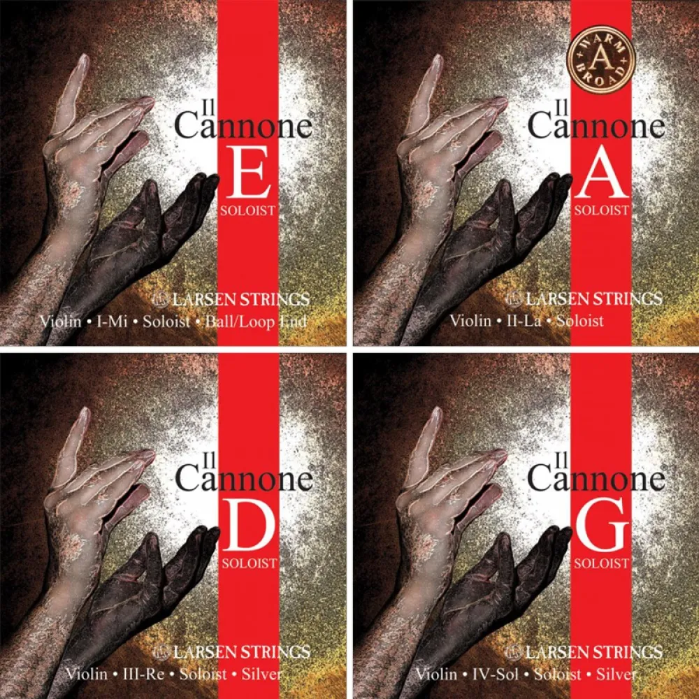 Larsen IL CANNONE Violinsaiten – Satz 4/4 Soloist mit A-Saite Warm & Broad