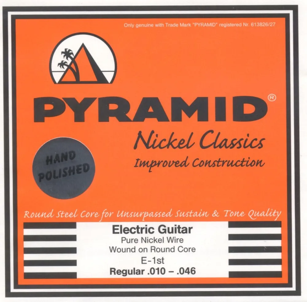 PYRAMID Nickel Classics E-Gitarre Saiten SATZ, geschliffen