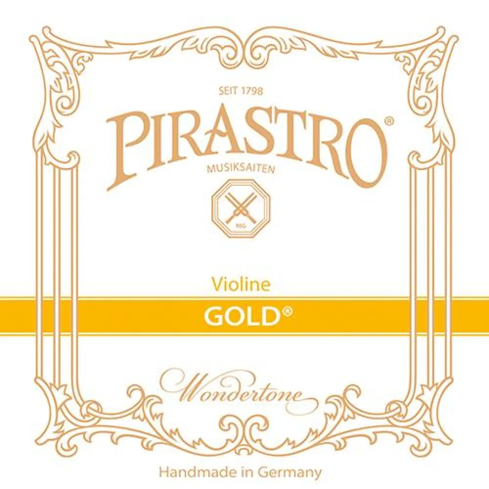 Pirastro Gold Violinsaiten Satz 4/4, mittel, E-Kugel oder E-Schlinge Pirastro Gold Violinsaiten Satz 4/4, mittel, E-Kugel oder E-Schlinge