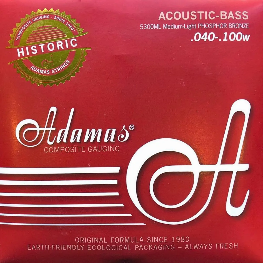 ADAMAS AKUSTIK-BASS SAITEN SATZ PHOSPHOR BRONZE 4-string Medium-Light 5300ML